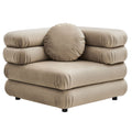 Jubilee Modular Performance Velvet Corner Chair - Taupe