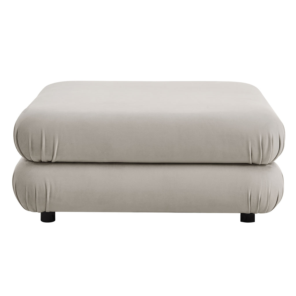 Jubilee 4-Piece Modular Performance Velvet Sectional Sofa - Almond