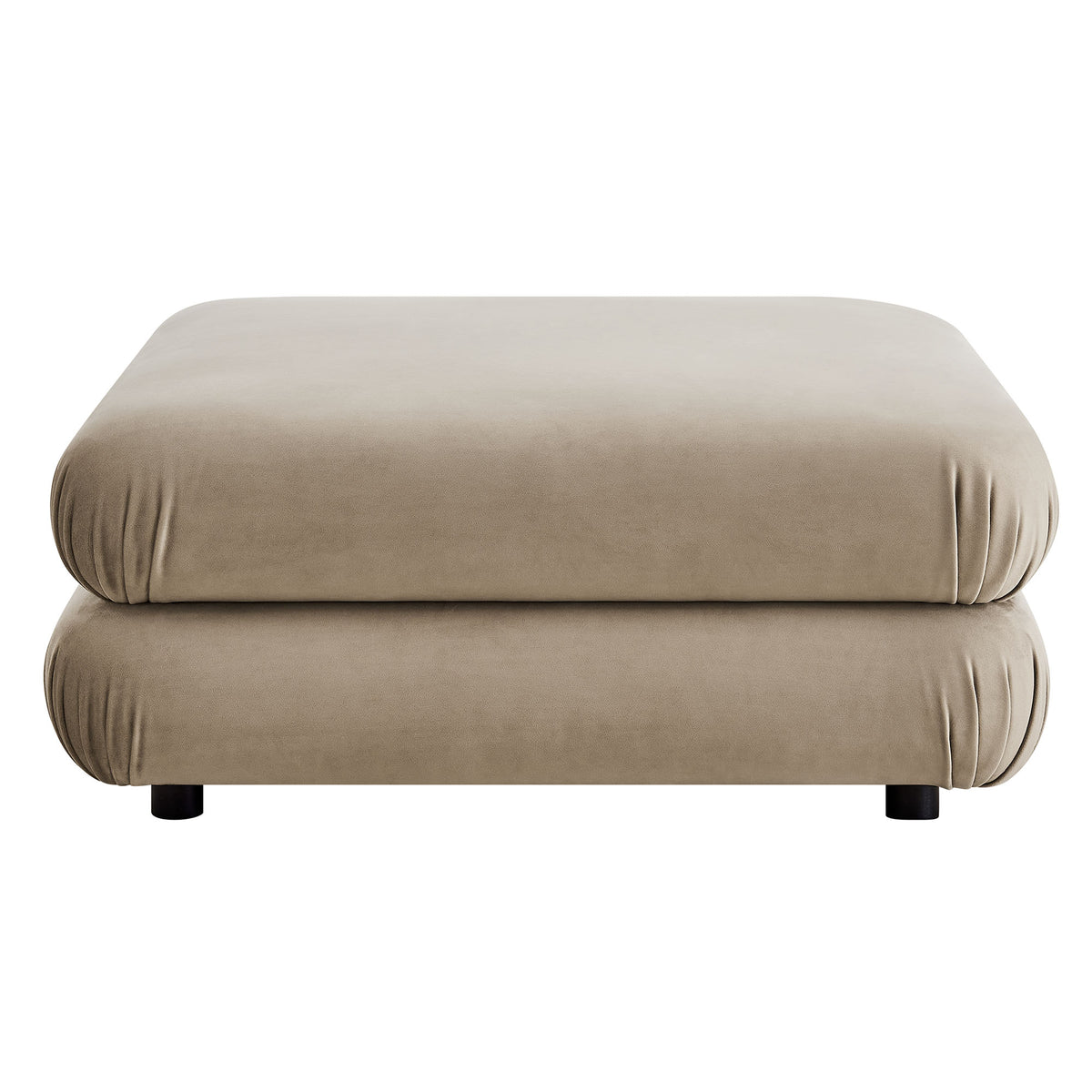 Jubilee 4-Piece Modular Performance Velvet Sectional Sofa - Taupe