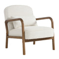 Charlie Boucle Upholstered Armchair - Ivory