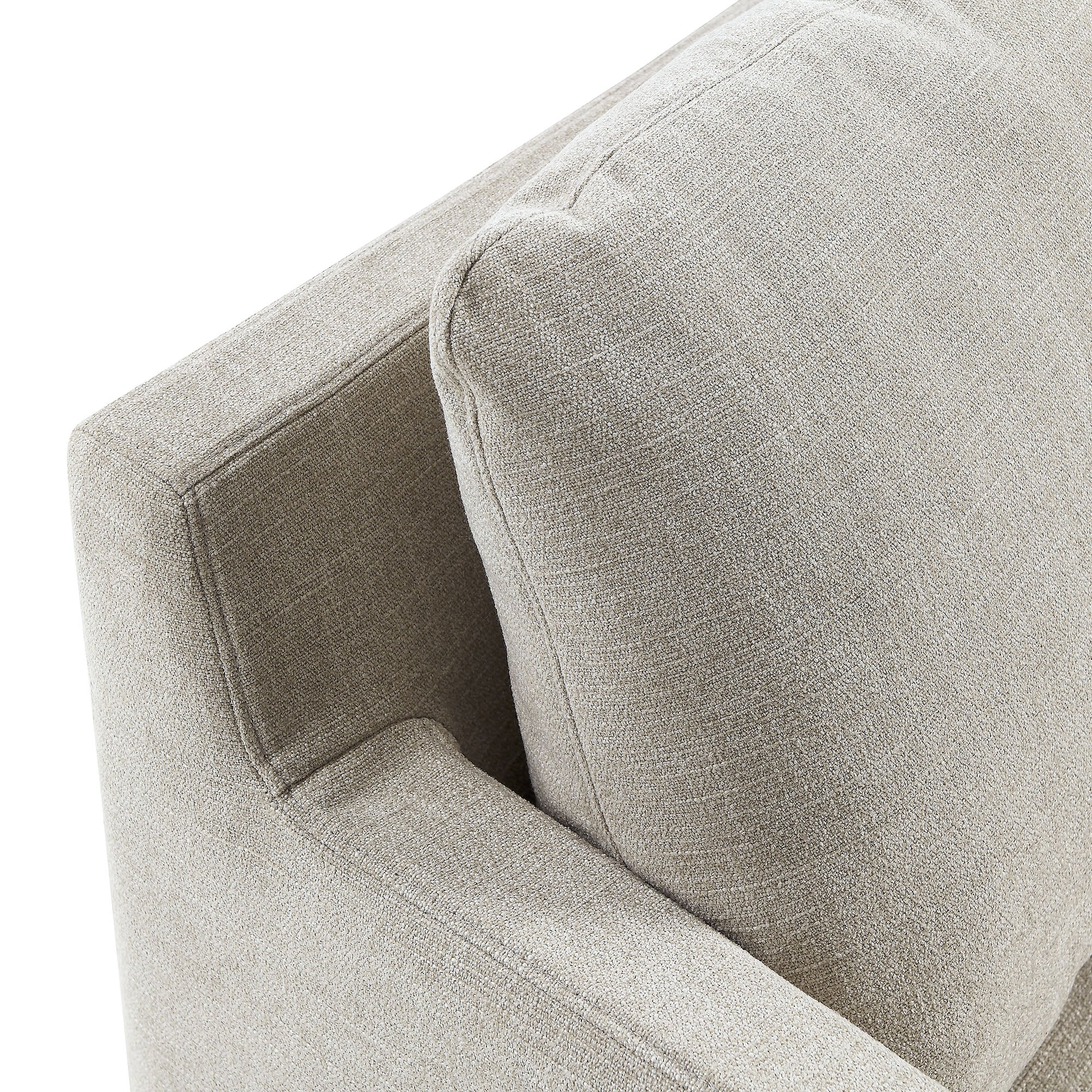 Serene Fabric Slipcovered Swivel Armchair - Linen