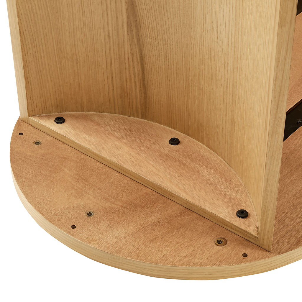 Aspect Oval Wood Coffee Table - Oak