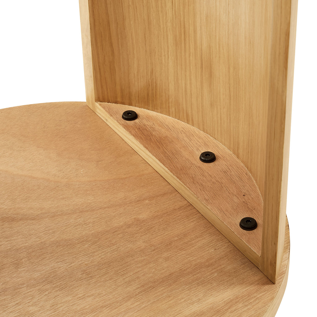 Aspect Round Wood End Table - Oak