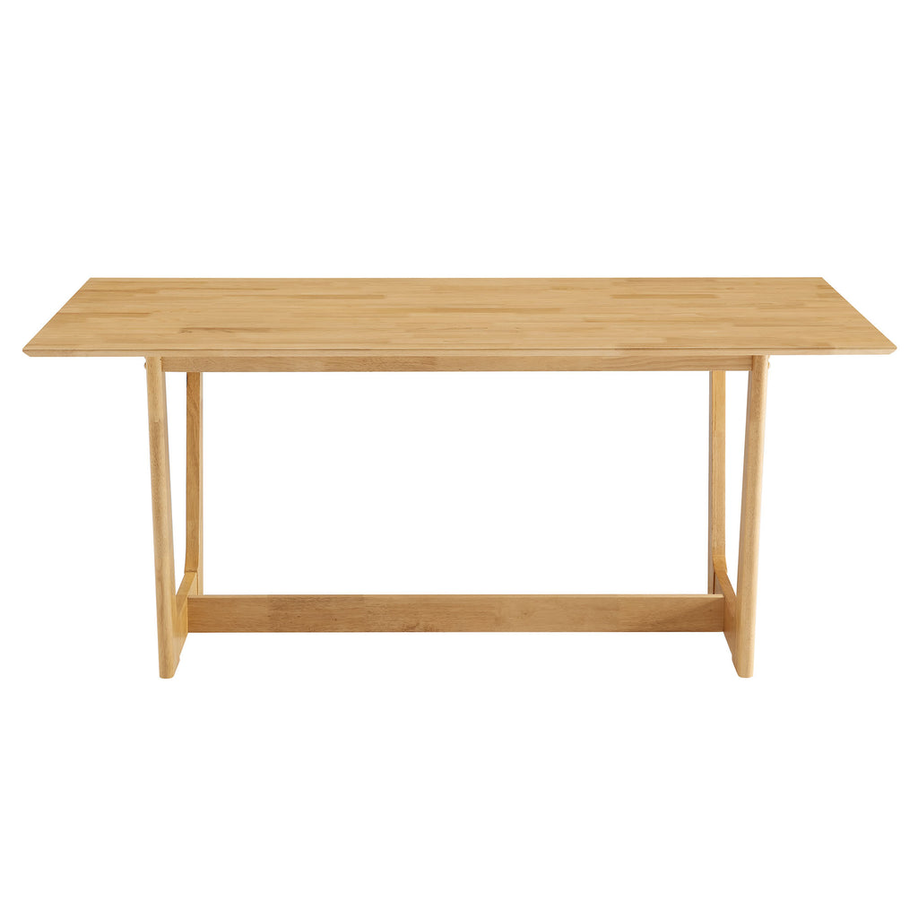 Solara 71" Rectangle Wood Dining Table - Natural