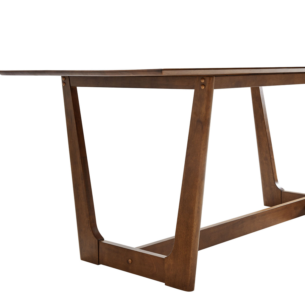 Solara 71" Rectangle Wood Dining Table - Walnut