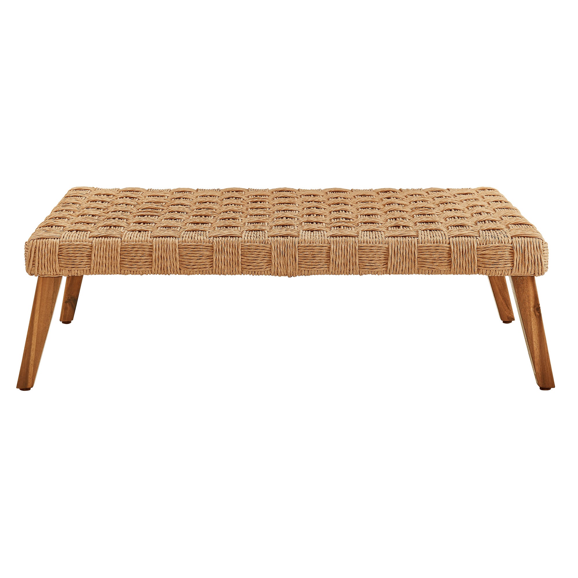 Thames 4-Piece Outdoor Patio Wicker Outdoor Patio Rattan Furniture Set - Natural Light Gray