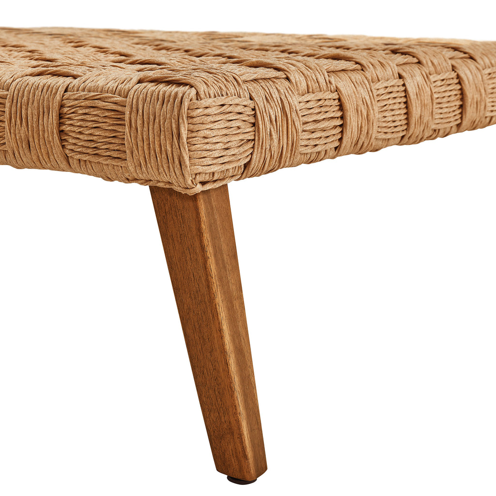 Thames Outdoor Patio Wicker Outdoor Patio Rattan Coffee Table - Natural