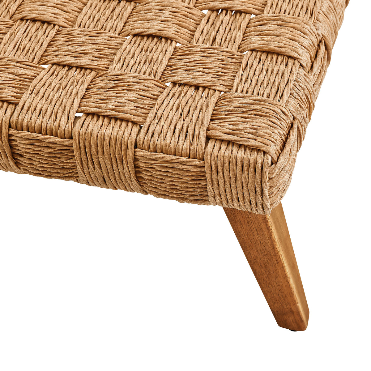 Thames Outdoor Patio Wicker Outdoor Patio Rattan Coffee Table - Natural
