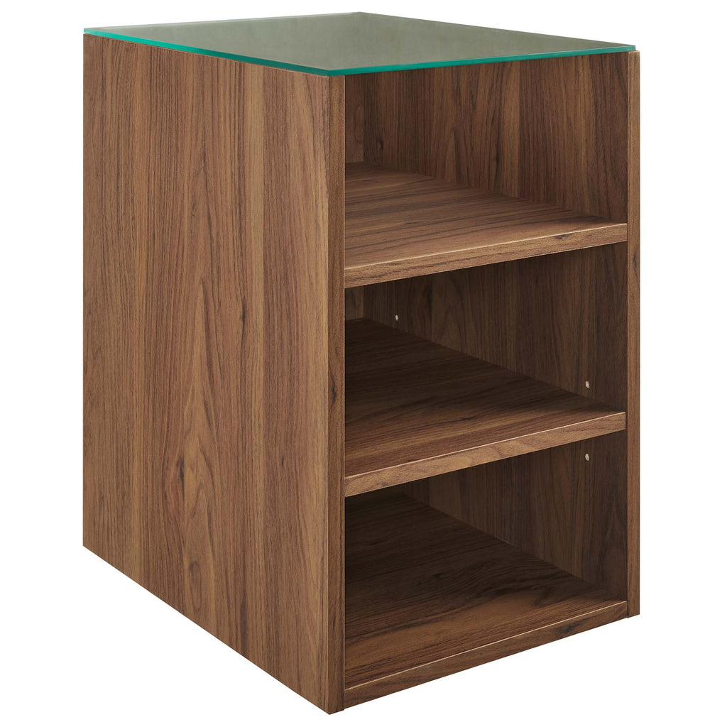 Render 62" Wall-Mount Double Sink Bathroom Vanity - Walnut Black