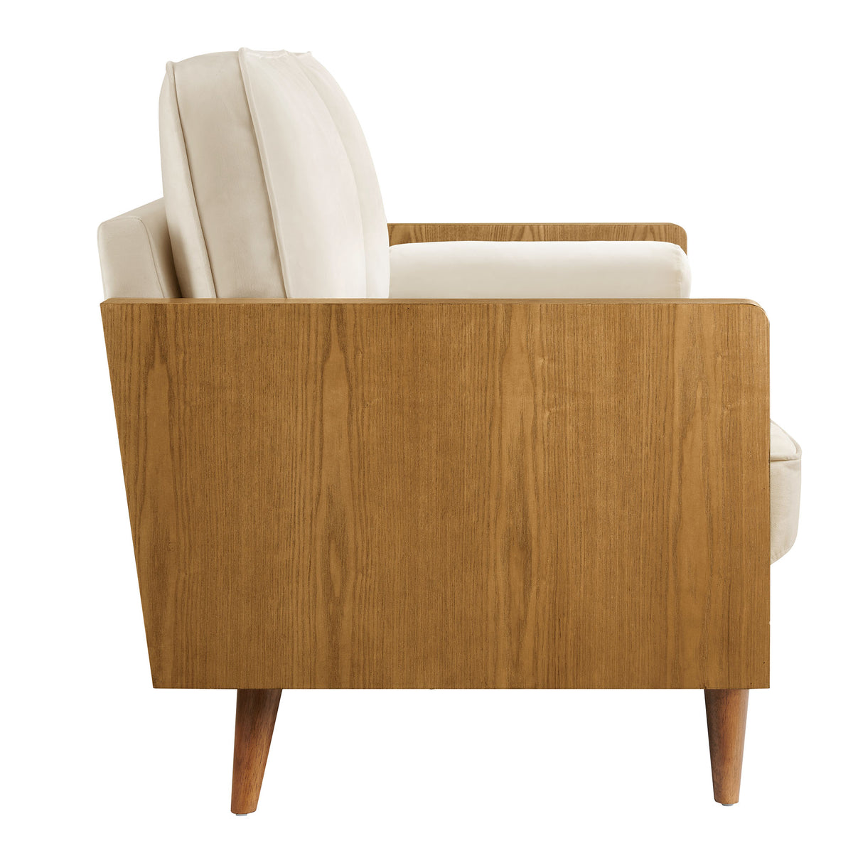 Kellan Performance Velvet Sofa - Walnut Alabaster