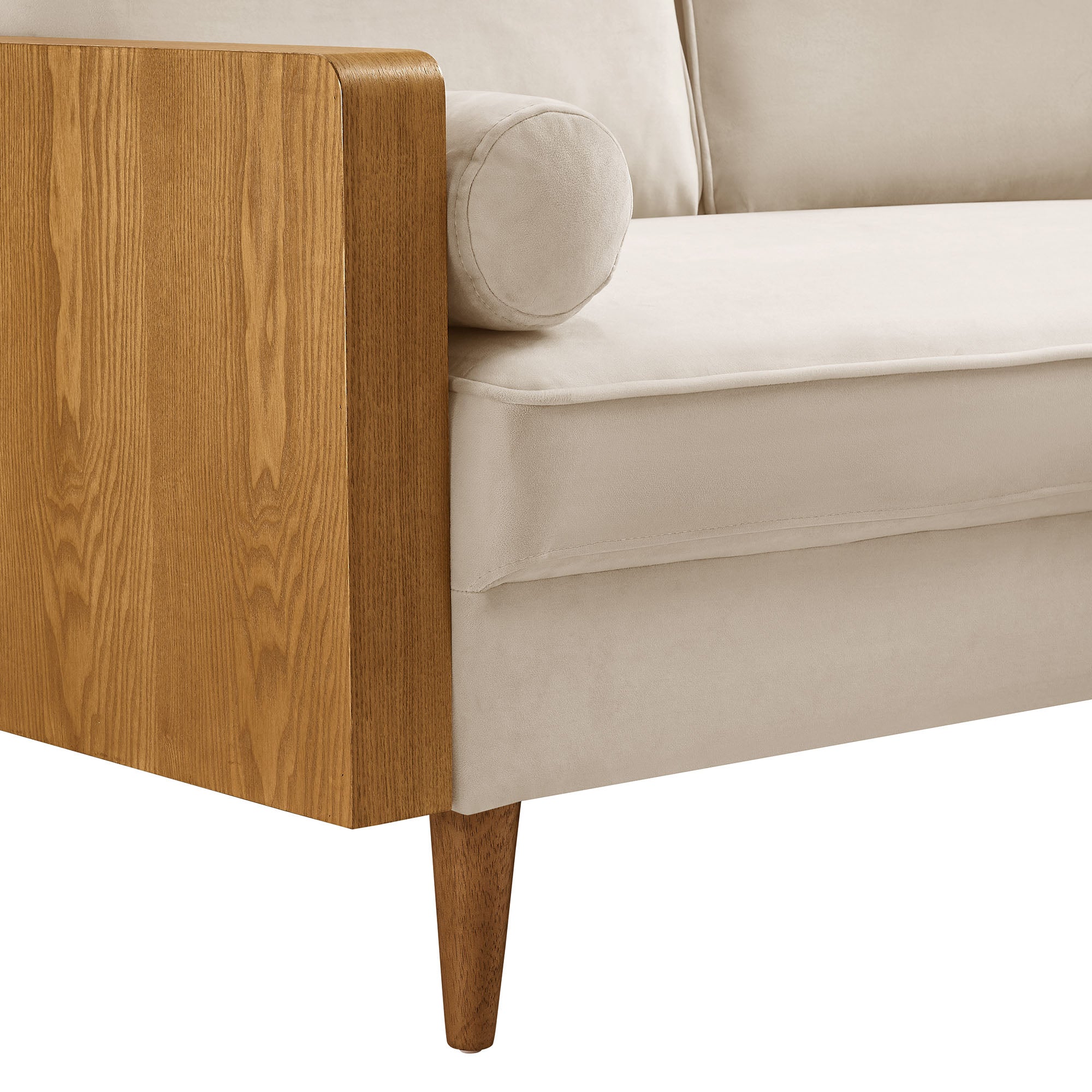 Kellan Performance Velvet Loveseat - Walnut Almond