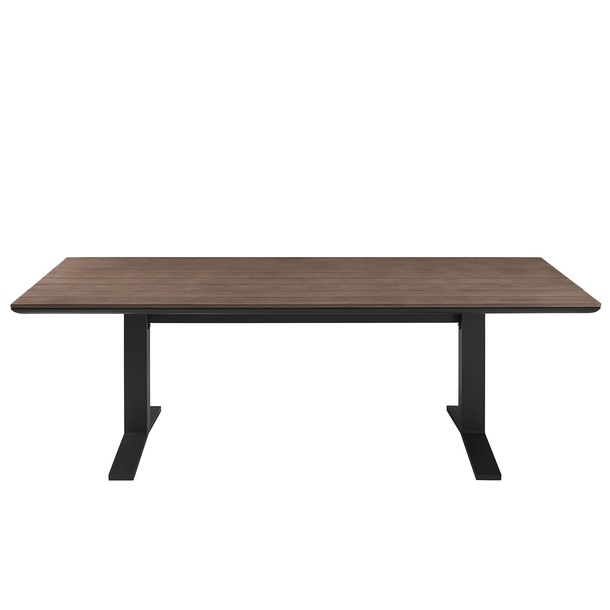 Aeris 9-Piece Outdoor Patio Aluminum Dining Set - Charcoal