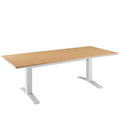 Gavelston 91" Outdoor Patio Aluminum Dining Table - Natural White
