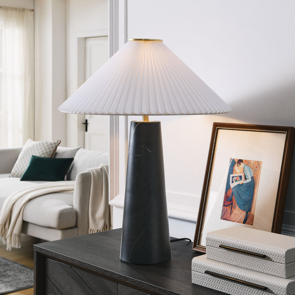 Nera Marble Table Lamp - Black