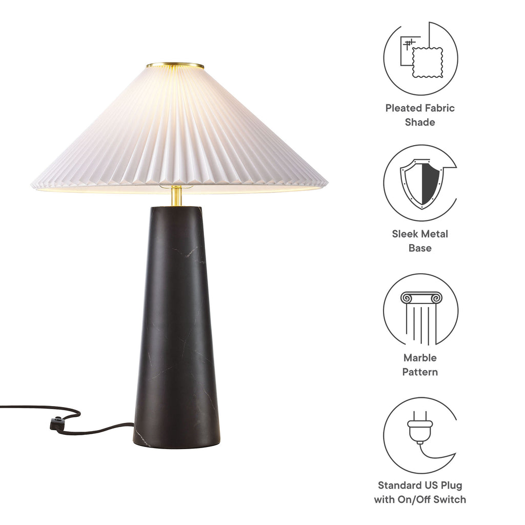 Nera Marble Table Lamp - Black