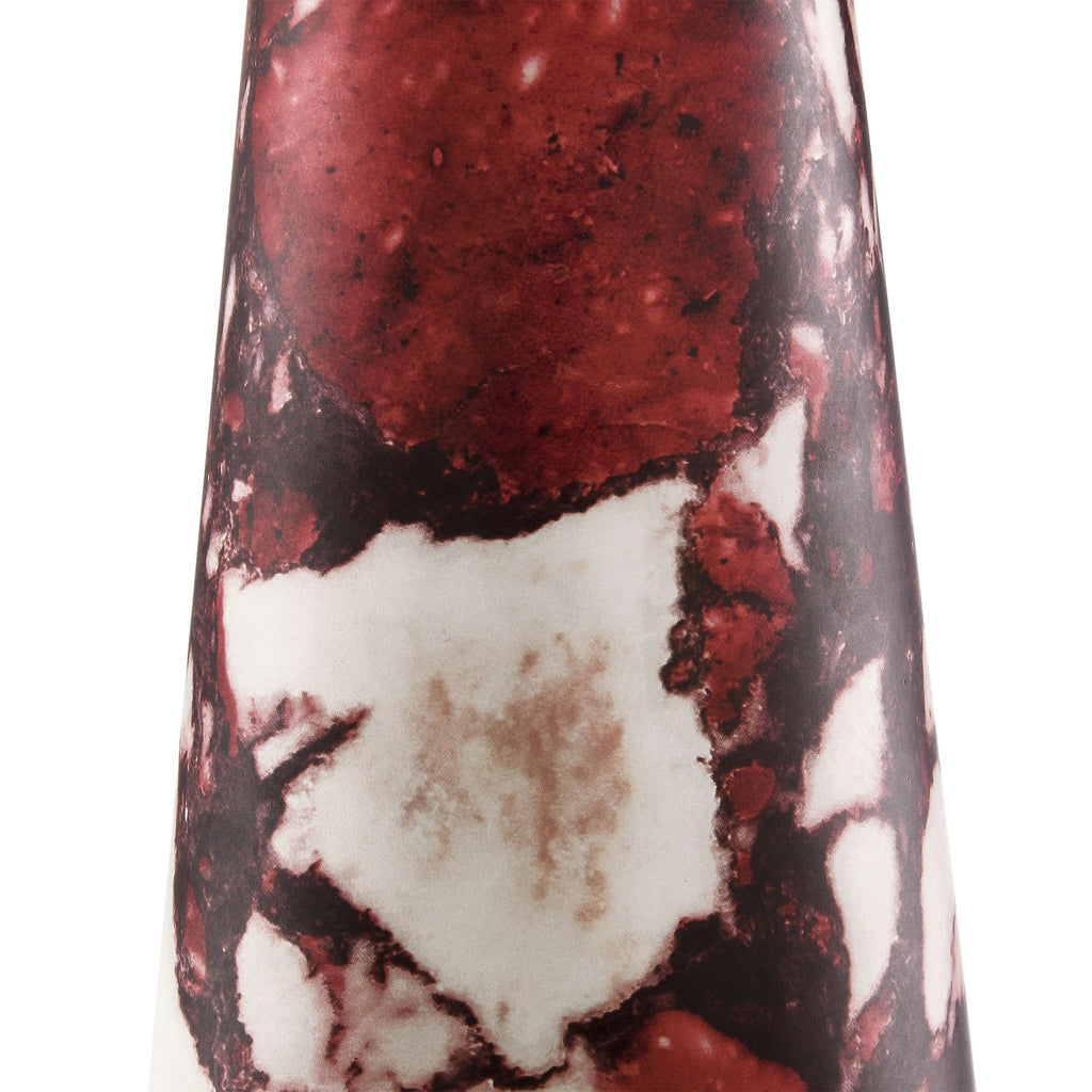 Nera Marble Table Lamp - Red