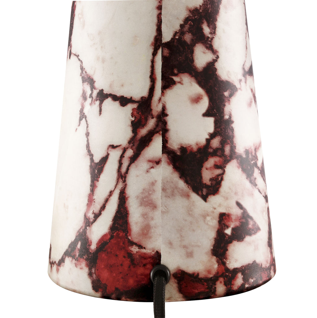 Nera Marble Table Lamp - Red