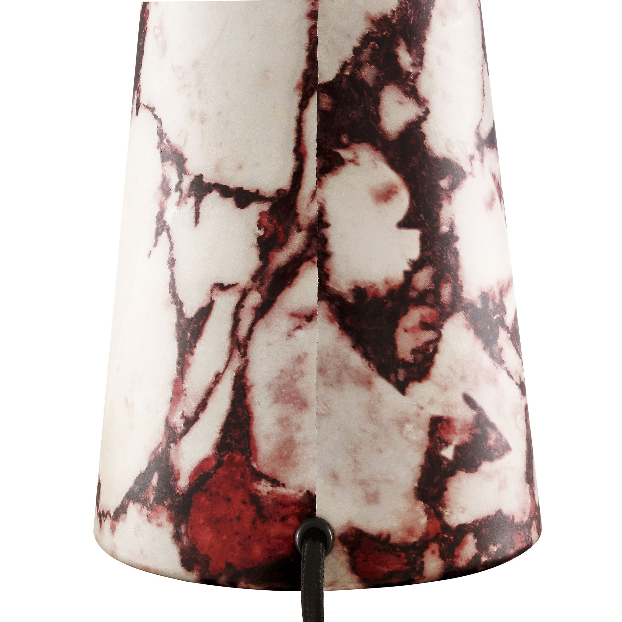 Nera Marble Table Lamp - Red