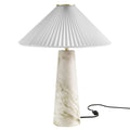 Nera Marble Table Lamp - White