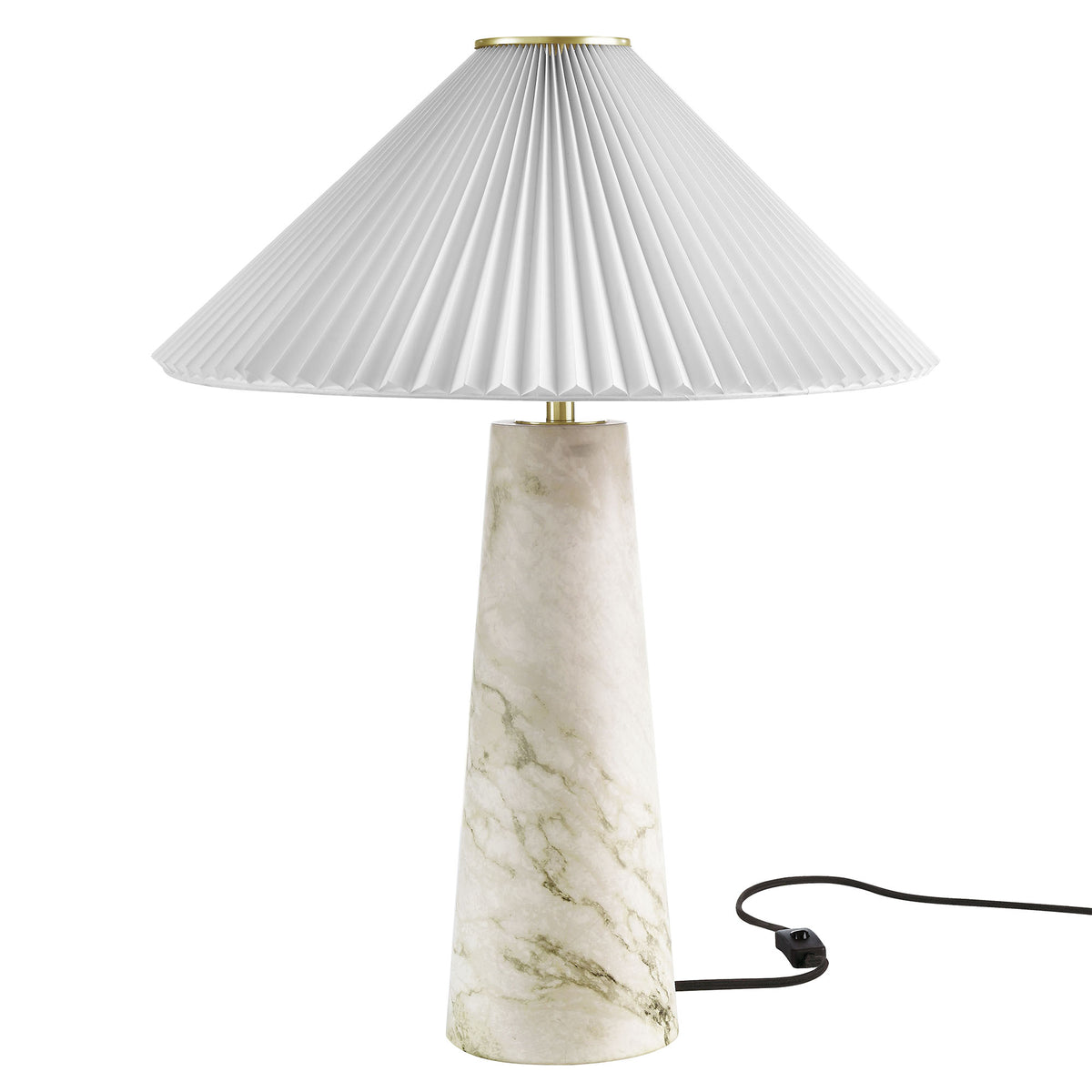 Nera Marble Table Lamp - White