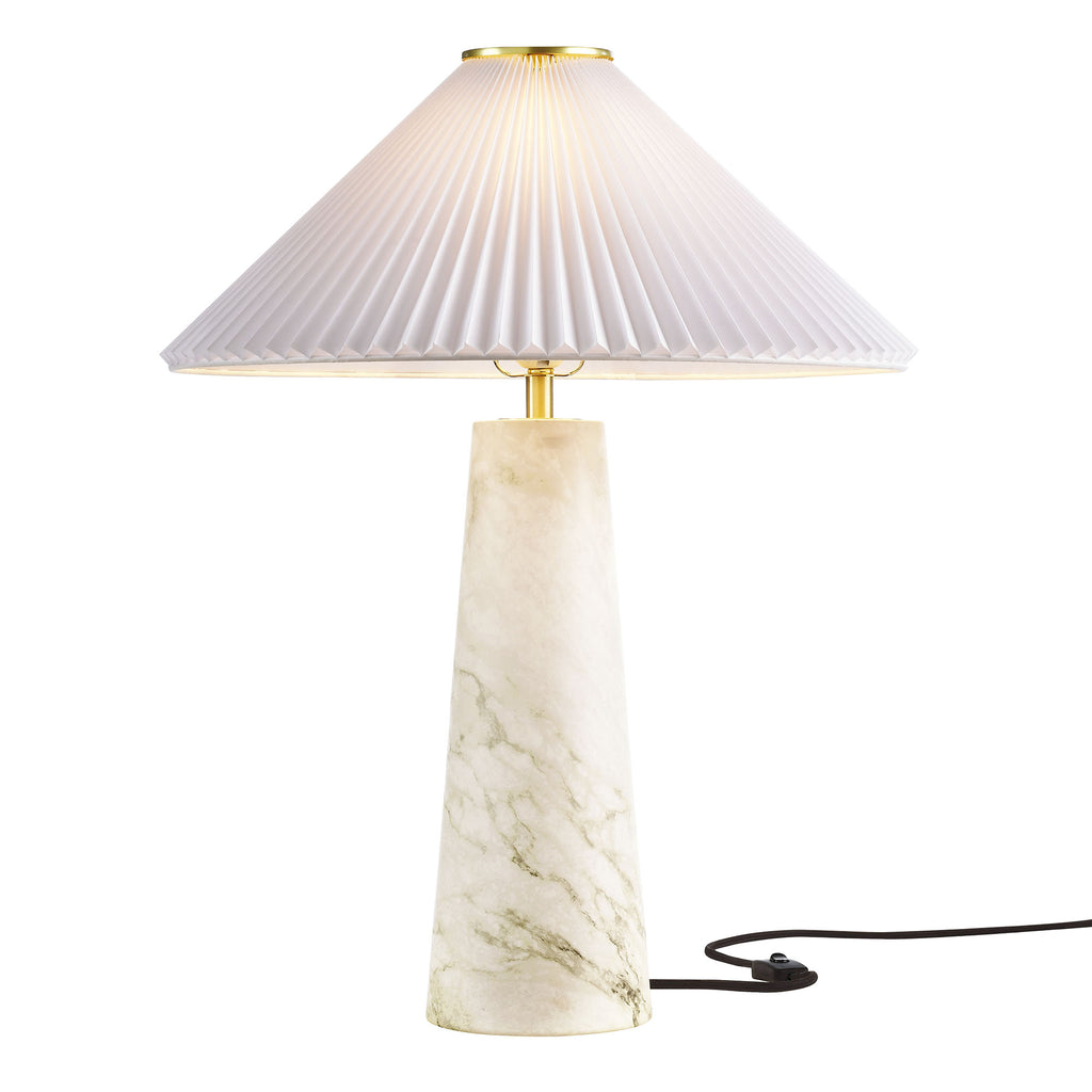 Nera Marble Table Lamp - White