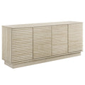 Render 70" Faux Travertine Sideboard Cabinet TV Stand