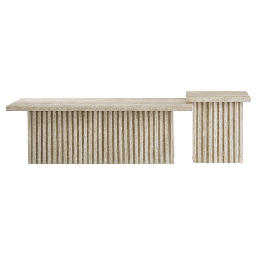 Render Nesting Coffee Tables Set of 2 - Travertine