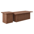 Render Nesting Coffee Tables Set of 2 - Walnut