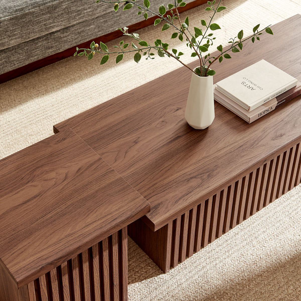 Render Nesting Coffee Tables Set of 2 - Walnut