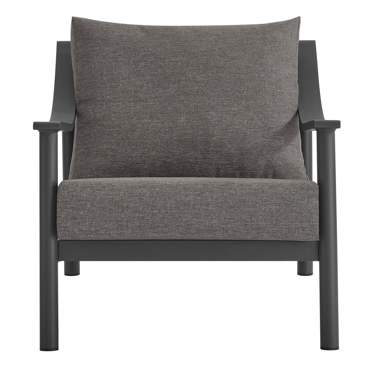 Terrace 4-Piece Outdoor Patio Aluminum Furniture Set - Carbon Graphite