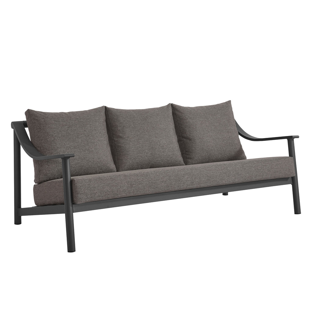 Terrace 4-Piece Outdoor Patio Aluminum Furniture Set - Carbon Graphite