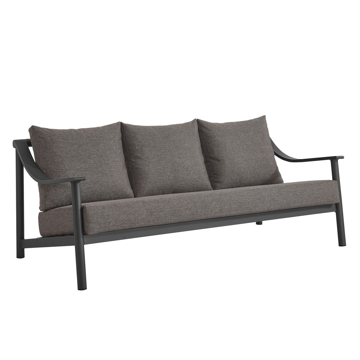Terrace 4-Piece Outdoor Patio Aluminum Furniture Set - Carbon Graphite