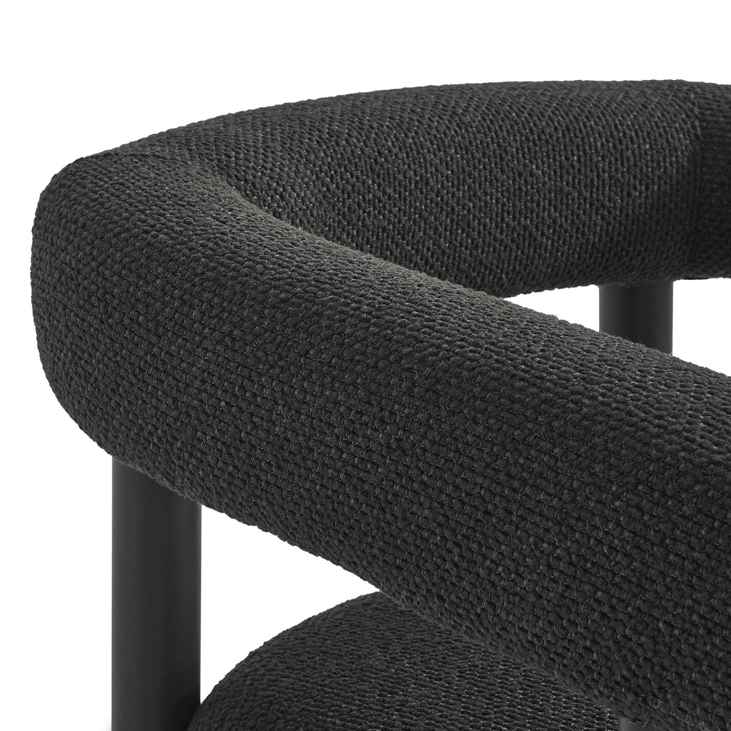 Nautica Outdoor Patio Aluminum Dining Armchairs Set of 2 - Charcoal Graphite