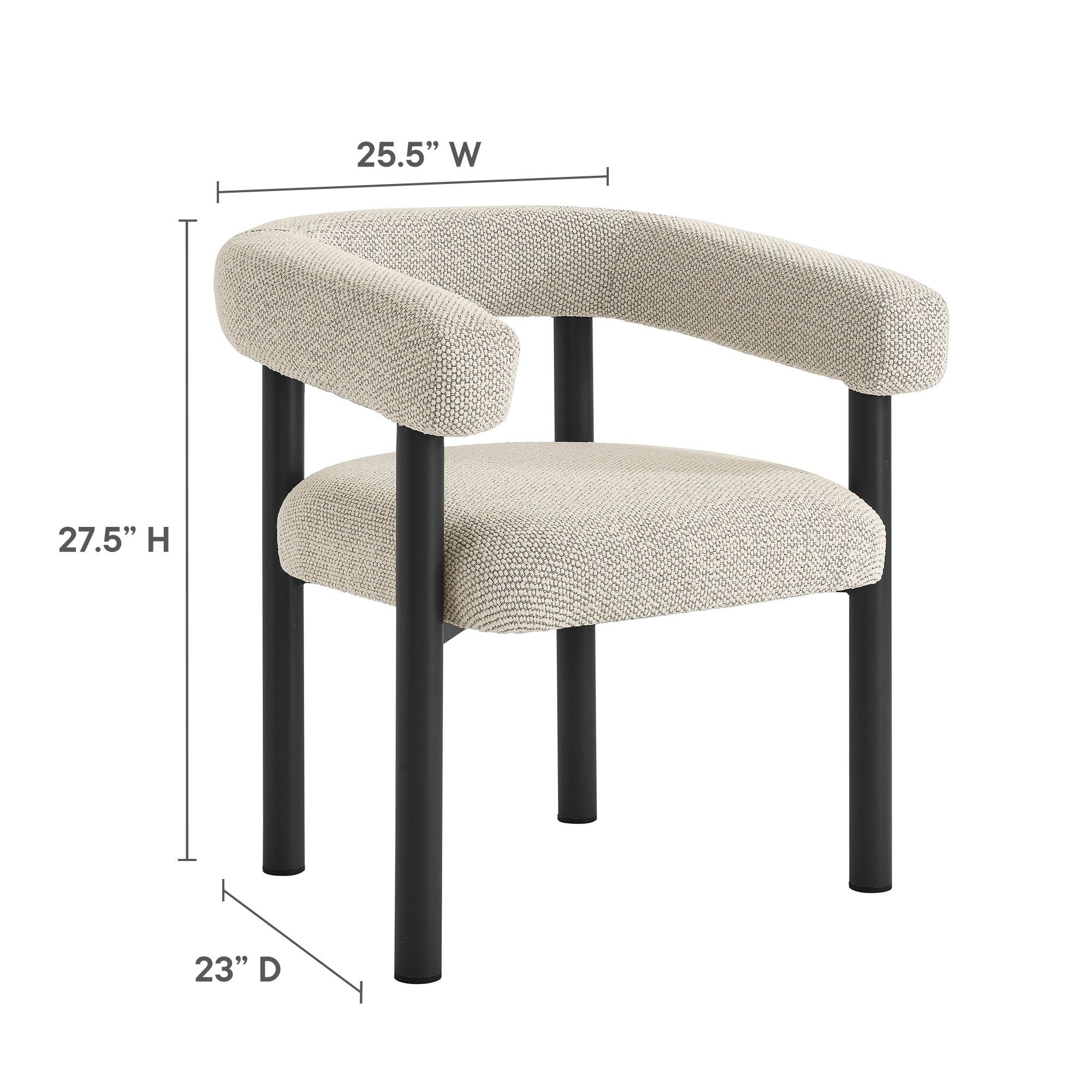 Nautica 7-Piece Rectangular Outdoor Patio Aluminum Dining Table and Chairs Set - Ivory Graphite