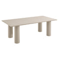 Nautica Outdoor Patio 87" Rectangular Aluminum Dining Table - Taupe