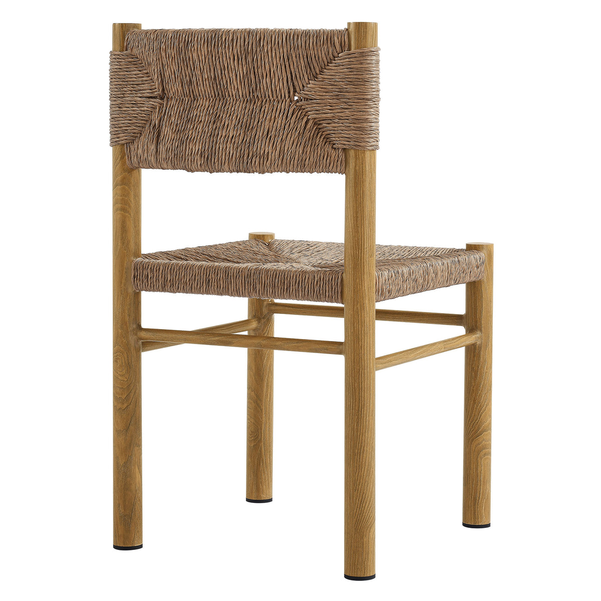 Parkland 7-Piece Rectangular Outdoor Patio Rattan and Aluminum Dining Table and Chairs Set - Natural