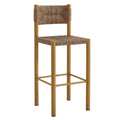 Parkland Outdoor Patio Rattan and Aluminum Bar Stools Set of 2 - Natural