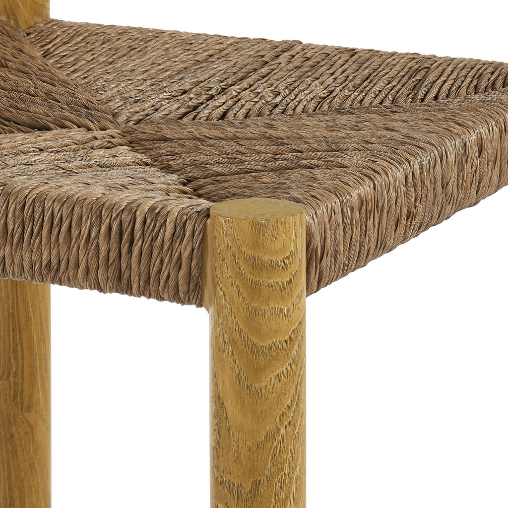 Parkland Outdoor Patio Rattan and Aluminum Bar Stools Set of 2 - Natural