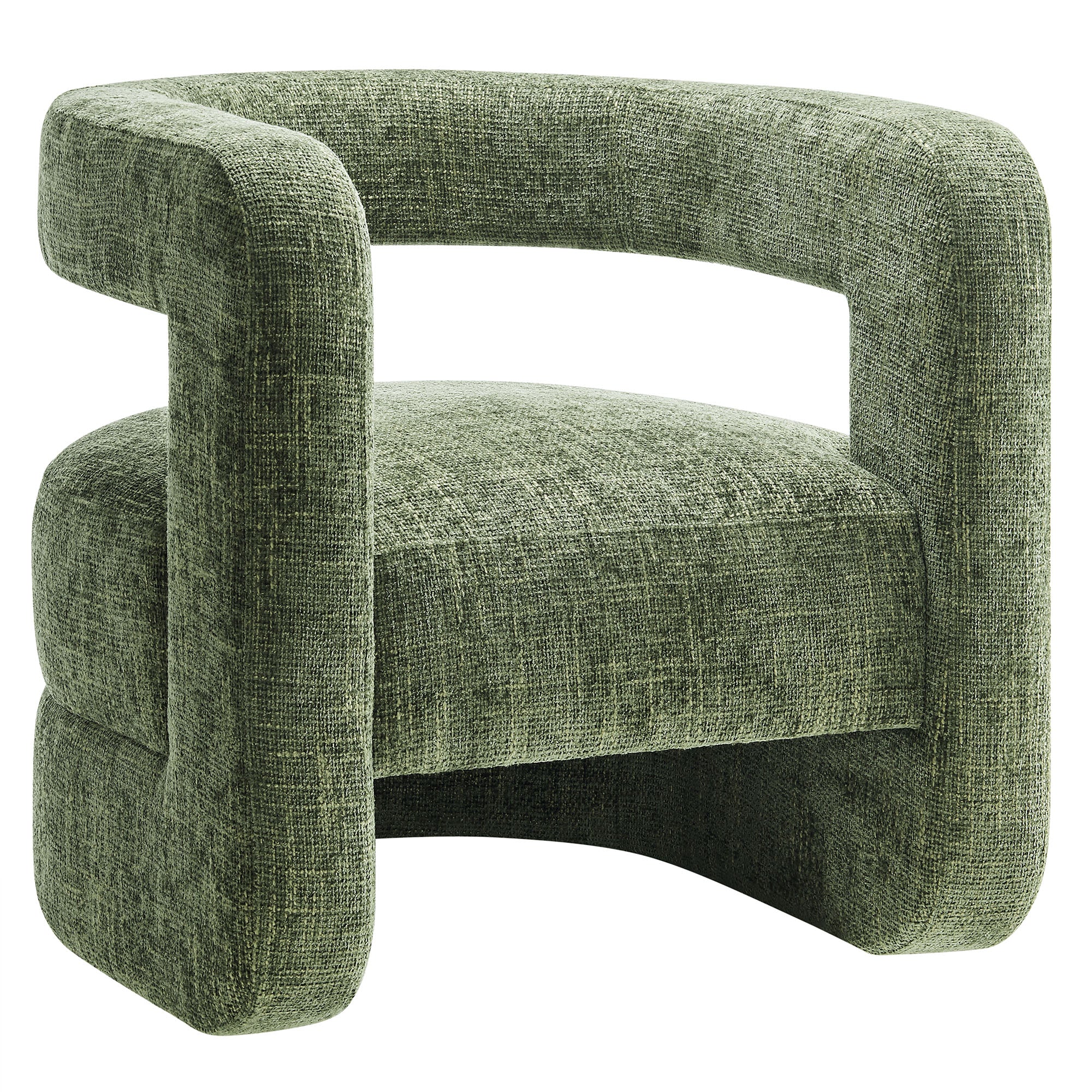 Jaylin Upholstered Chenille Accent Chair - Basil