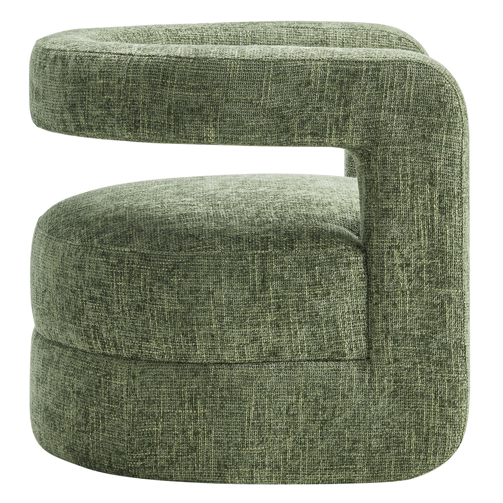 Jaylin Upholstered Chenille Accent Chair - Basil