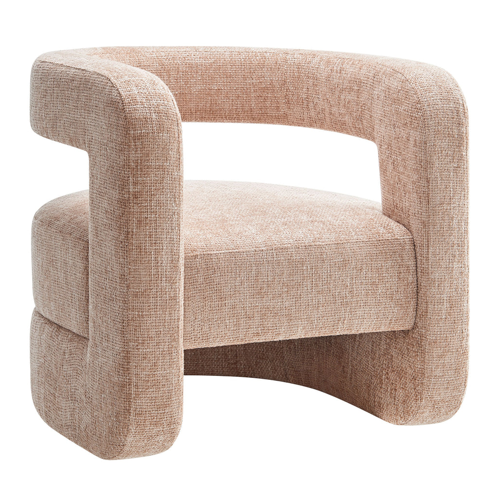 Jaylin Upholstered Chenille Accent Chair - Blush