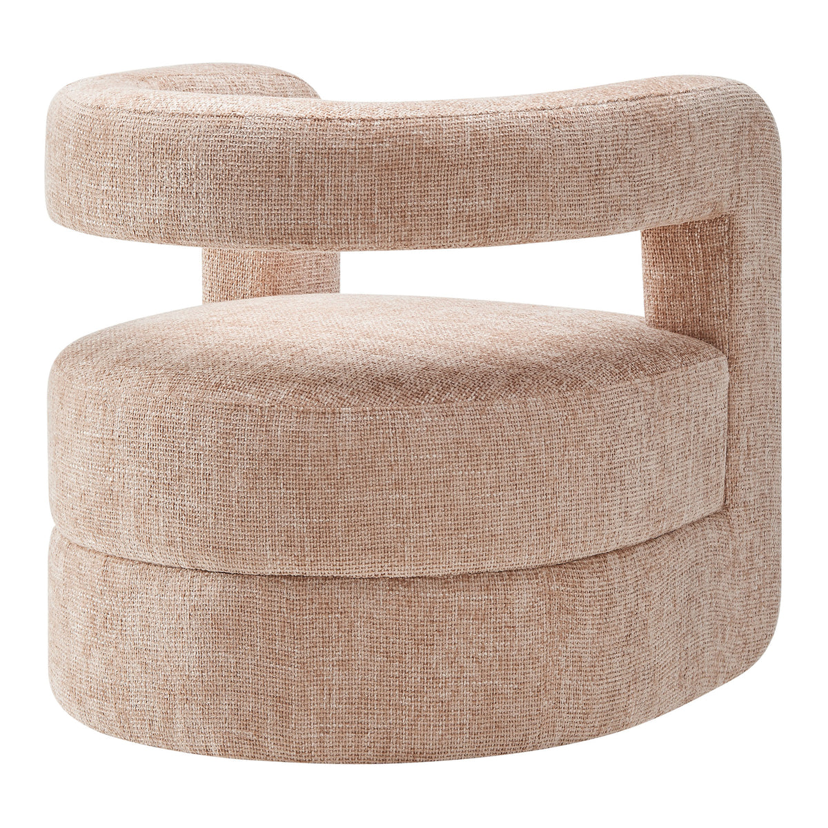 Jaylin Upholstered Chenille Accent Chair - Blush