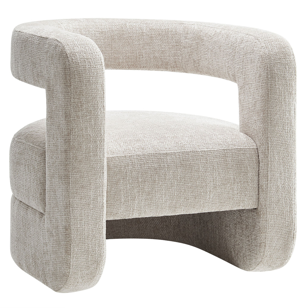 Jaylin Upholstered Chenille Accent Chair - Dove Gray