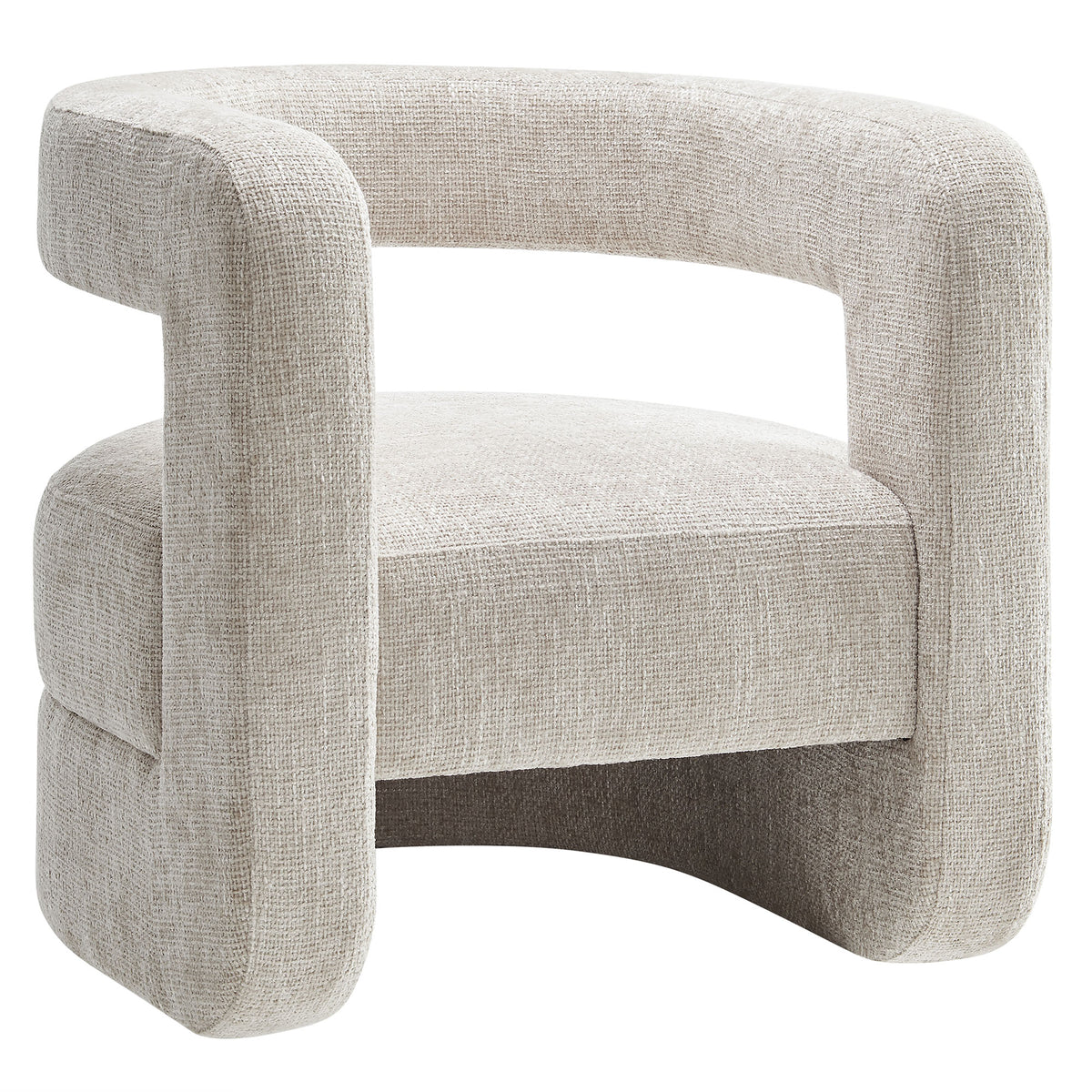 Jaylin Upholstered Chenille Accent Chair - Dove Gray