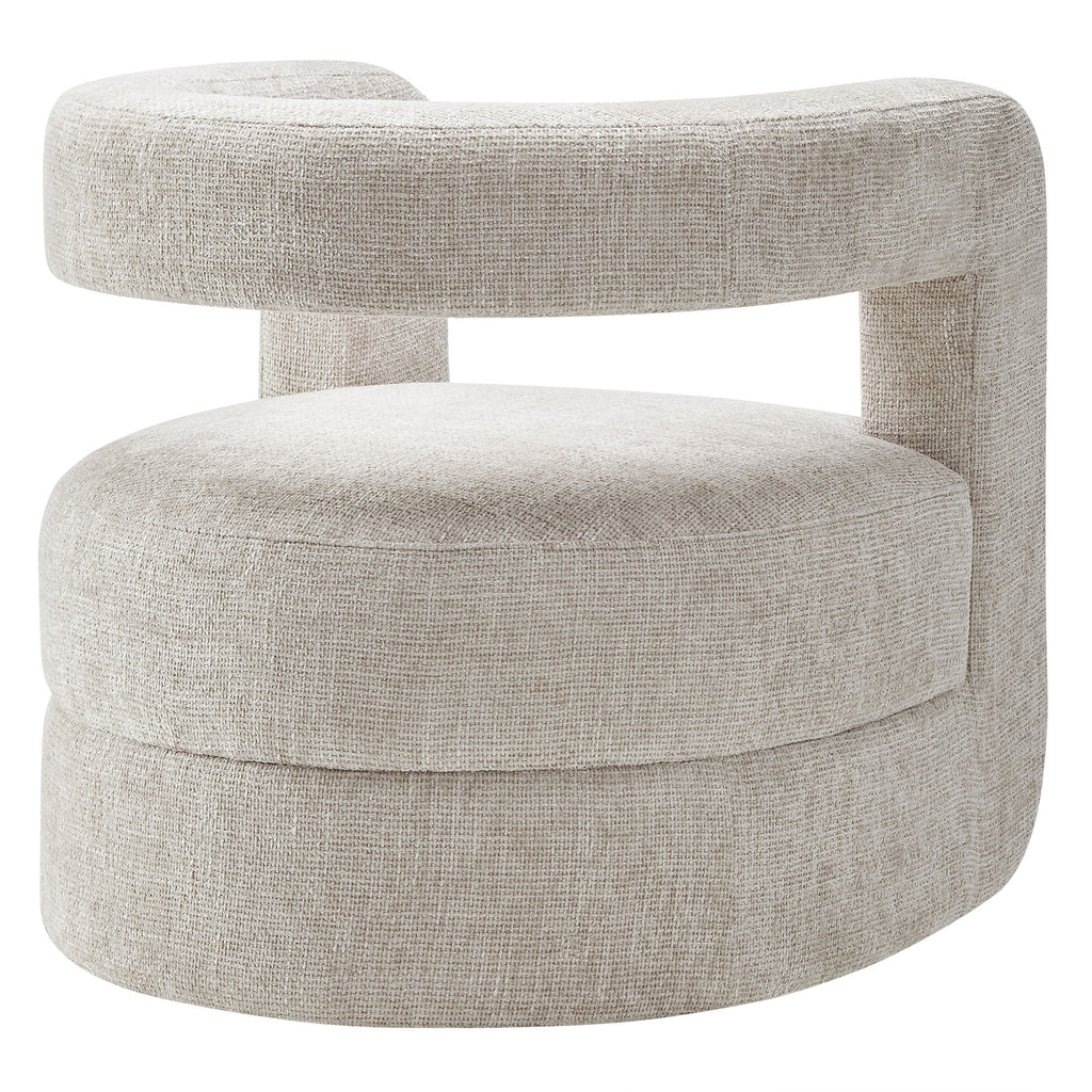 Jaylin Upholstered Chenille Accent Chair - Dove Gray