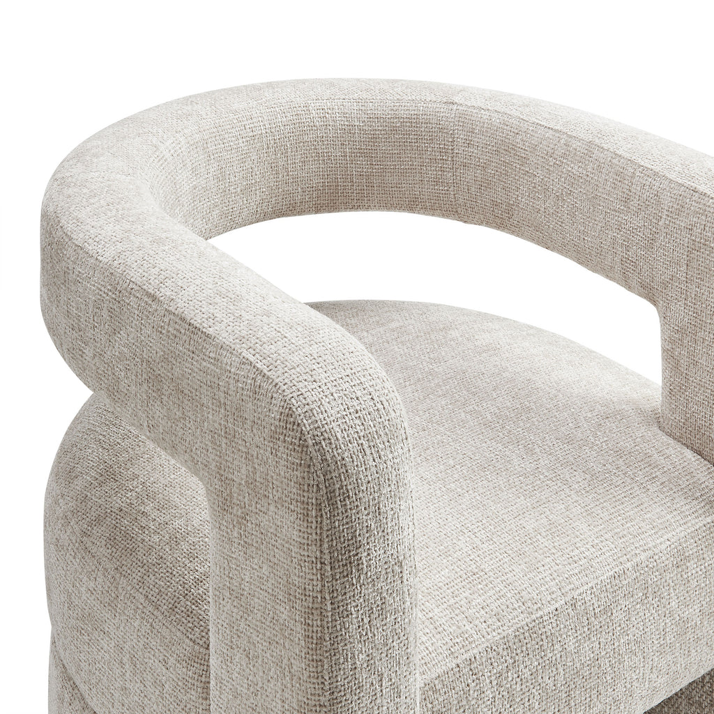 Jaylin Upholstered Chenille Accent Chair - Dove Gray