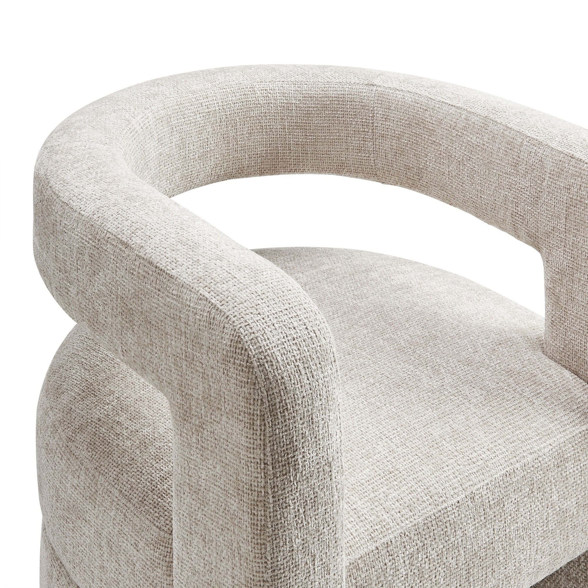 Jaylin Upholstered Chenille Accent Chair - Dove Gray