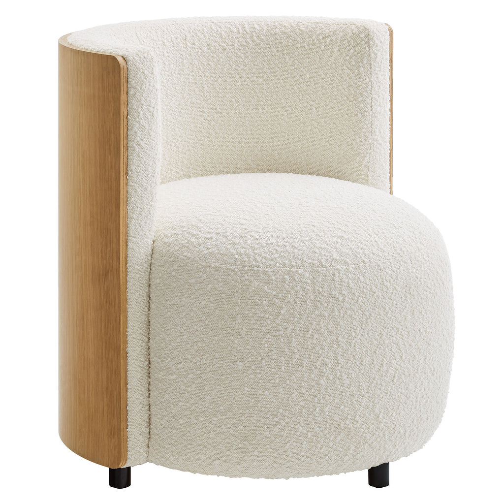 Solis Boucle Accent Chair - Natural Ivory
