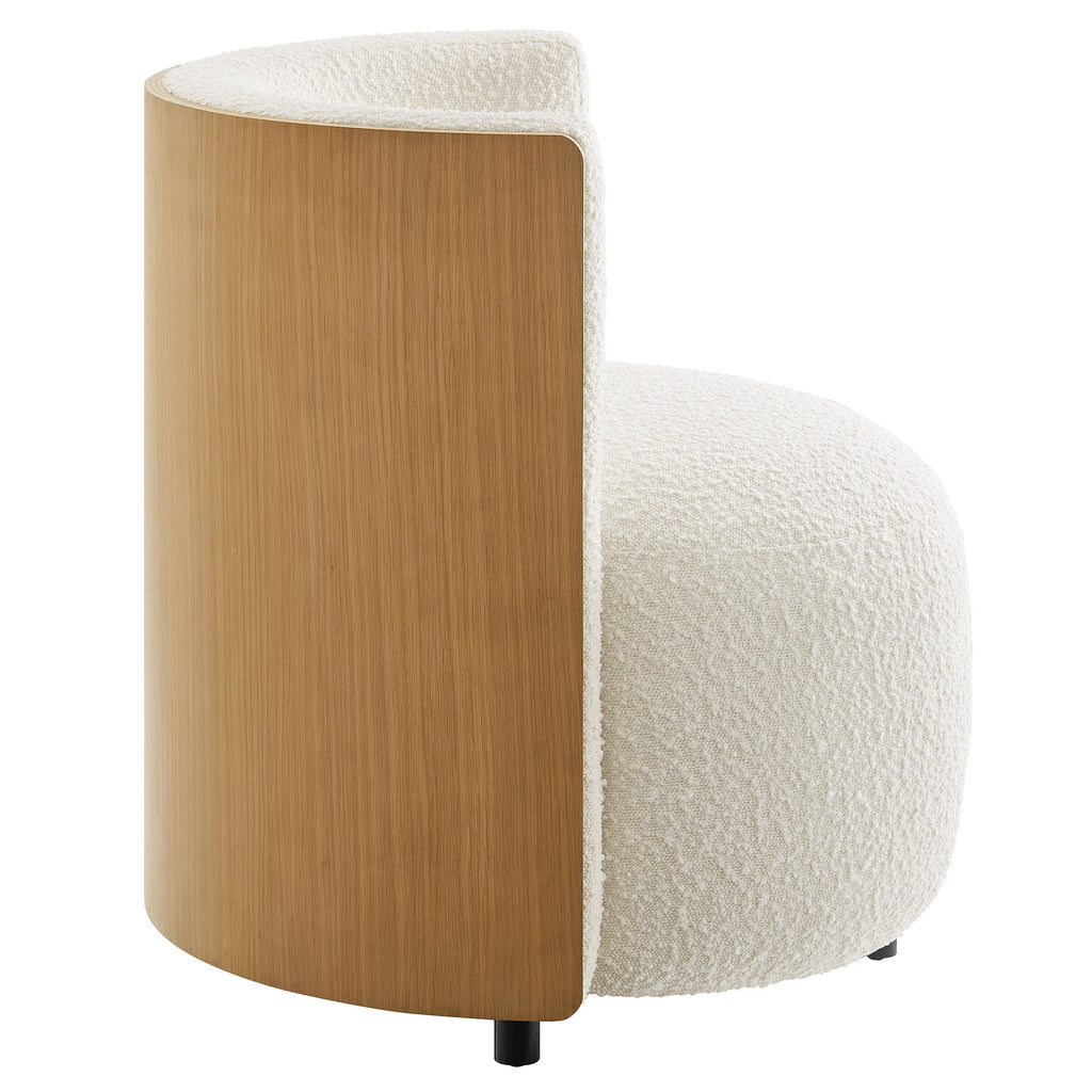 Solis Boucle Accent Chair - Natural Ivory