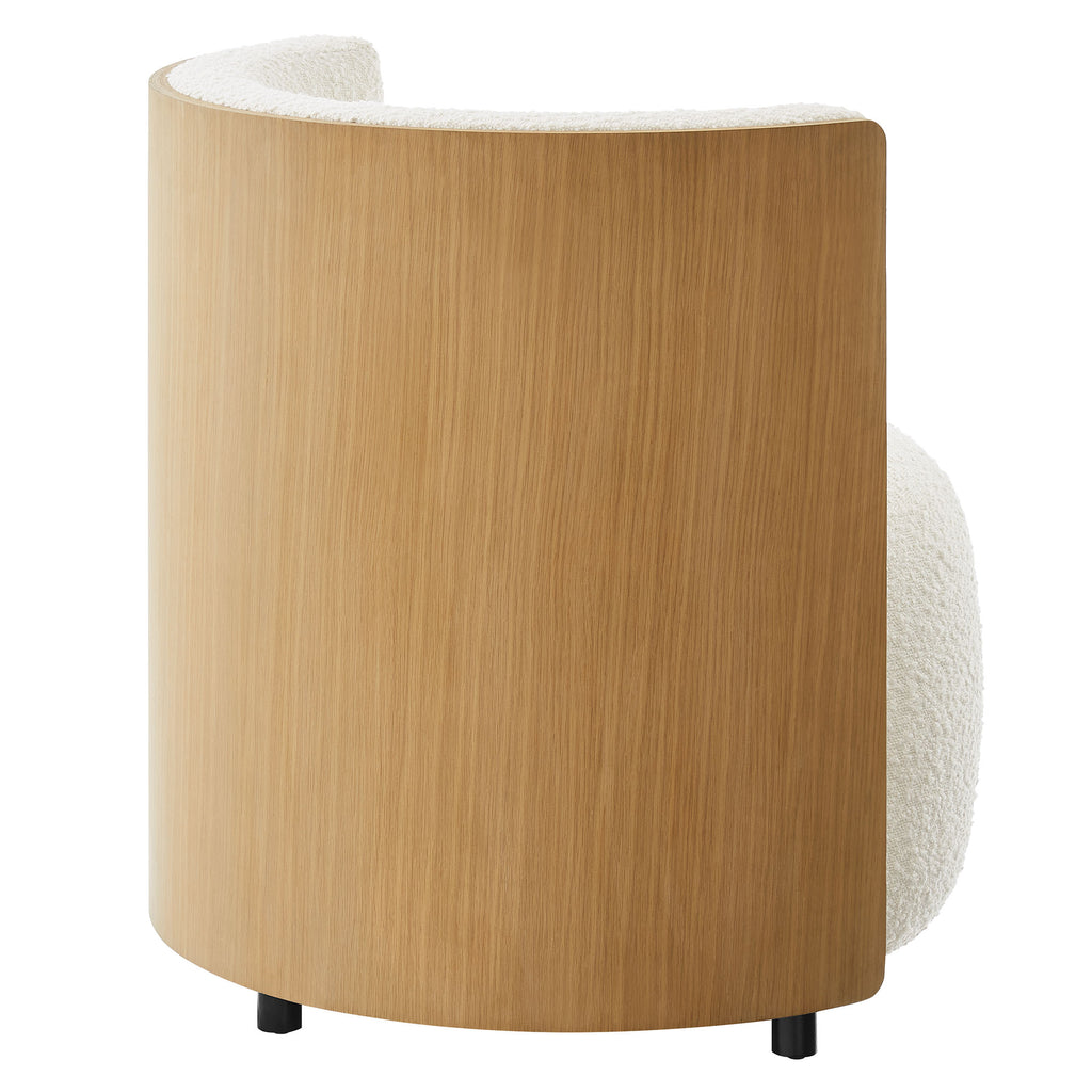 Solis Boucle Accent Chair - Natural Ivory